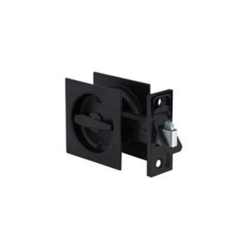 Privacy Cavity Slider Square Matte Black - Schlage
