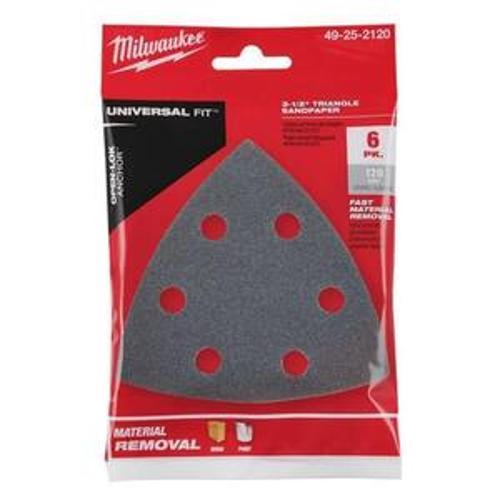 Sand Paper 120 Grit 6 Pk 49252120 - Milwaukee