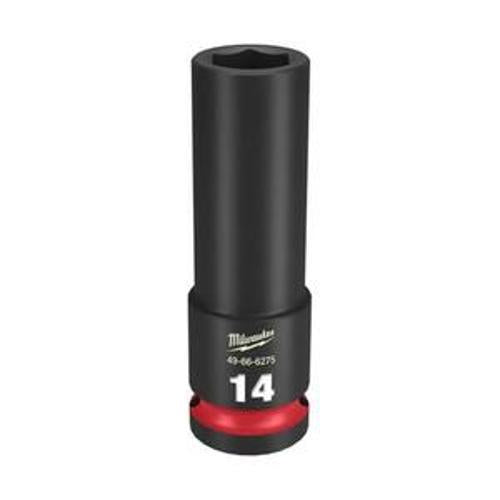 SHOCKWAVE Impact Socket 1/2 Inch Drive - Milwaukee 14mm Deep 6 Point 49666275