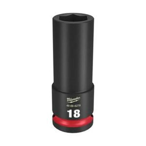 SHOCKWAVE Impact Socket 1/2 Inch Drive - Milwaukee 18mm Deep 6 Point 49666279