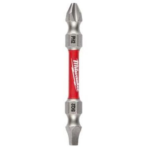 Shockwave Double ended bit PH2/SQ2 - Milwaukee 60mm 1 Pack 48324311