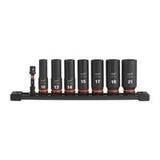 SHOCKWAVE Impact Socket Set 3/8 Inch Drive Metric Deep 6 Point 8 Piece