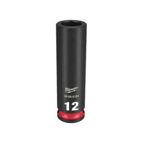 SHOCKWAVE Impact Socket 3/8 Inch Drive - Milwaukee 12mm Deep 6 Point