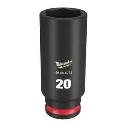SHOCKWAVE Impact Socket 3/8 Inch Drive - Milwaukee 20mm Deep 6 Point