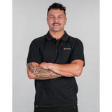 Seeker Technical Polo Tee Black - Bushbuck 2XL