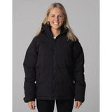 Women's Polar X Canvas Puffer Jacket Black 20 - Bushbuck