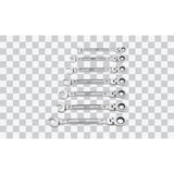 Ratcheting Combination Wrench Set Flex Head Metric 7 Piece - Milwaukee