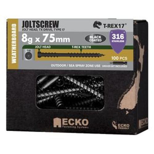 Joltscrew T-REX17 Jolt Head TX15 Drive T316 Stainless Steel Black 8g 75mm 100