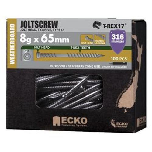 Joltscrew T-REX17 TX15 Drive Jolt Head T316 Stainless Steel 8g 65mm 100 Box
