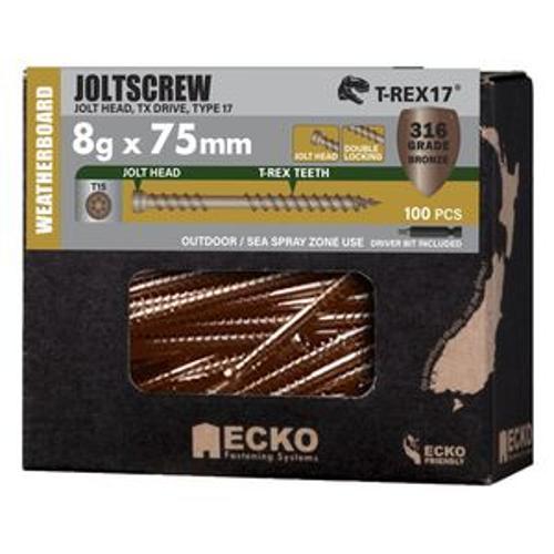 Joltscrew T-REX17 TX15 Drive Jolt Head T316 Stainless Steel Bronze 8g 75mm 100