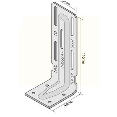 Internal Wall Bracket Galvanised IWB 100 Pack - GangNail