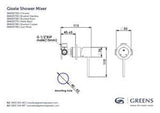 Gisele Shower Mixer Chrome 184025700 - Greens