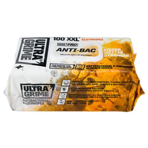 PRO Anti-Bac 100 XXL Clothwipes - Ultragrime