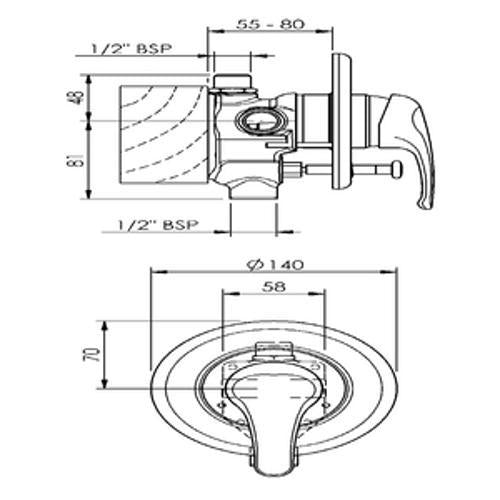 Promix Shower Mixer with Diverter Chrome - Methven