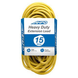 Extension Lead 15m 10A Heavy Duty Yellow - AMPD