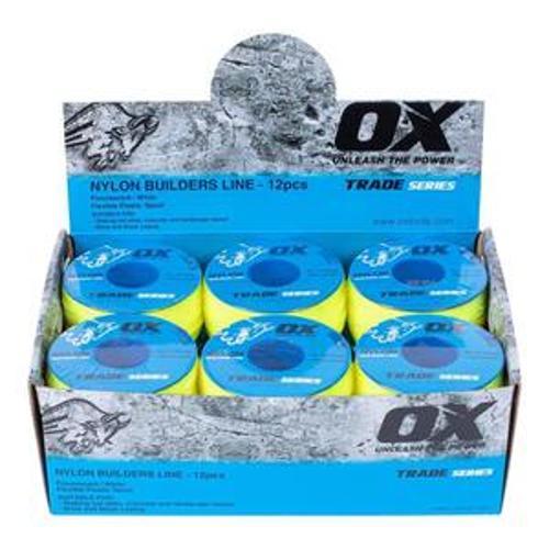 Trade Builder's Line Number 12 100 Metre Lime - OX Tools