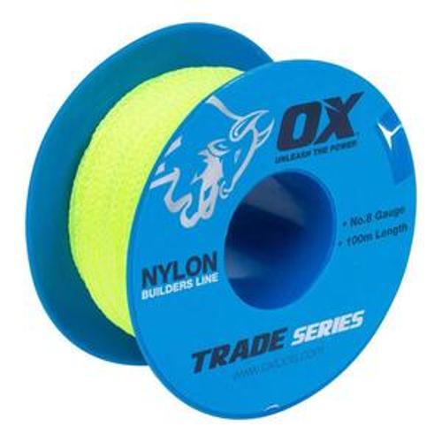 Trade Builder's Line Number 8 100 Metre White OX-T102810 - OX Tools