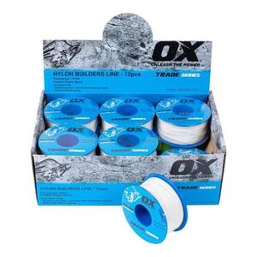 Trade Builder's Line Number 8 50 Metre White OX-T103005 - OX Tools