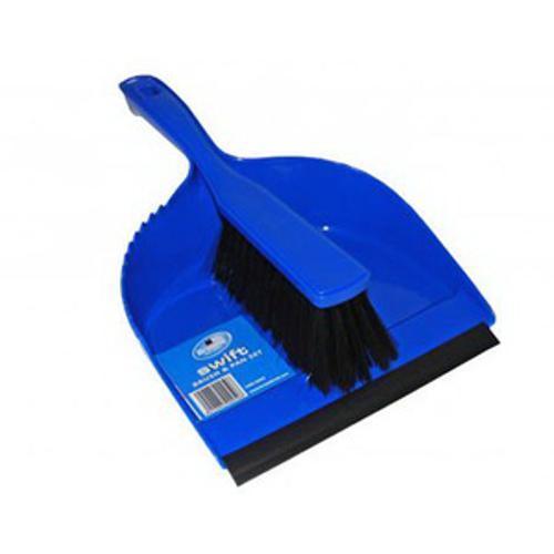 AD050 Brush And Pan Set Rubber Bladed - Browns