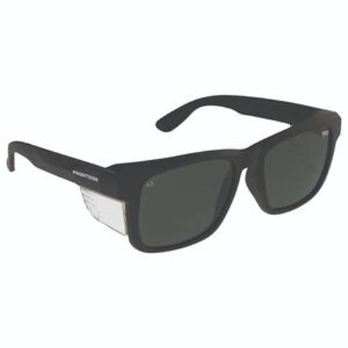 Front Side Safety Glasses Polarised Smoke Lens With Black Frame - Pro Choice