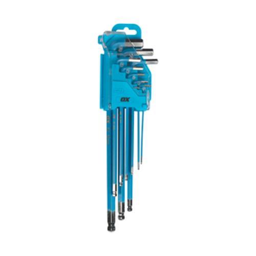 Pro Hex Allen Key Set Long 9 Piece - OX