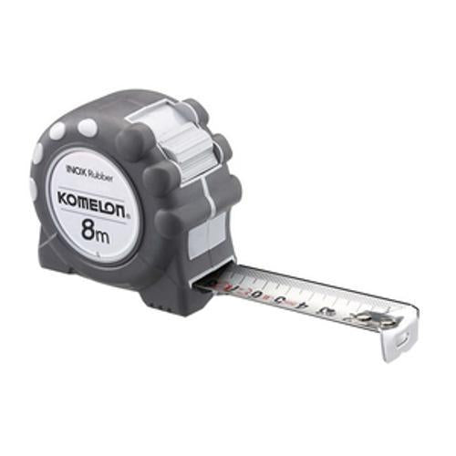 Inox Rubber Pocket Tape Measure - Komelon 5m x 19mm Stainless Steel TA3375