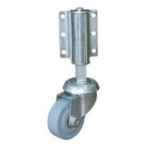 Spring Loaded Swivel Gate Castor - Wheelco 50mm 50kg Rubber
