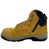 Sitemaster Side Zip Composite Toe and Plate Safety Boot Wheat US Size 13