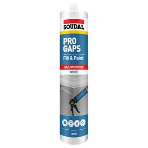 Pro Gaps Fill & Paint White - Soudal 300ml