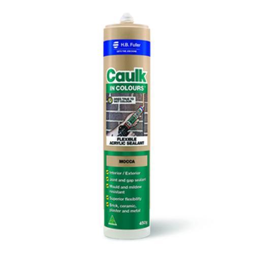 Caulk In Colours Flexible Acrylic Sealant - H B FULLER 450g Mocca