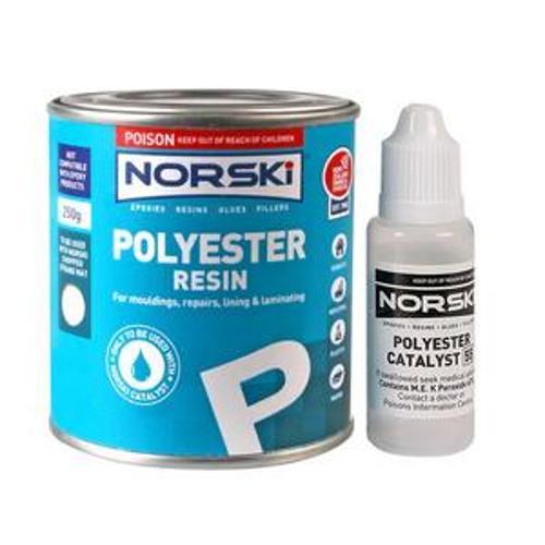 Polyester Resin 250mL Satin Blue 55250 - Norski