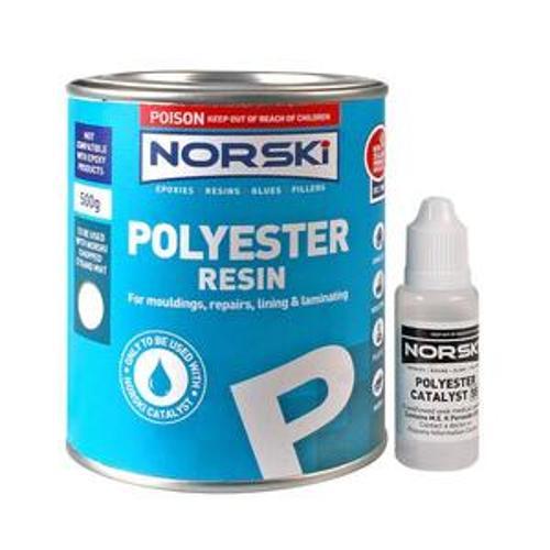 Polyester Resin & Catalyst - Norski 1kg 55100