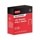 Staple 140 Series 8mm Galvanised 2000 Box FS-140/08-2M - Delfast