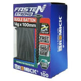 Fasten Strong Bugle Head Batten Screw 14g 100mm Black T40 inc. Driver Bit 100pk