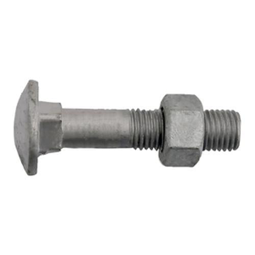 Coach Bolt and Nut 16 x - Ecko 65mm 4.6 Galvanised Steel