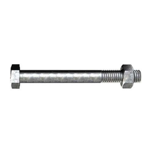 Engineer Bolt and Nut M10 x 100mm Hex Head 4.6 Galvanised Steel B46MG101003