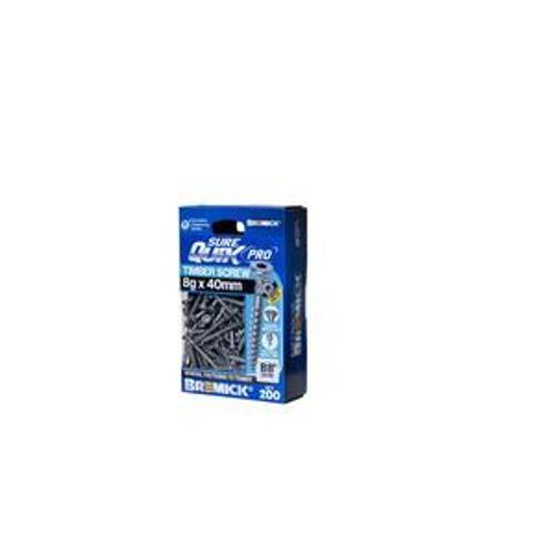 SureQuik Pro Wood Screw - Bremick 8G 40mm B8 T20 200 Packet