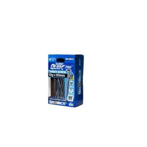 SureQuik Pro Wood Screw - Bremick 10G 90mm B8 T25 100 Packet