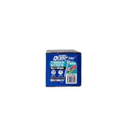 SureQuik Pro Wood Screw - Bremick 8G 45mm SS T304 T20 1000 Packet