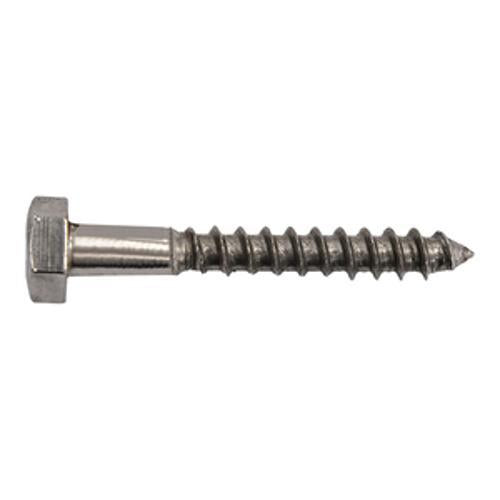 Coach Screw 12 x 75mm Hex Head T316 Stainless Steel - Ecko