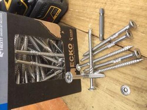 Batten Screw 100mm 14g 500 Pack Bugle Head T316 Stainless Steel - Ecko
