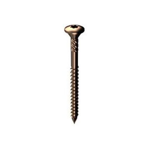 Bremick Bronze Deck Screw Raised 10g x 65mm 500 Box