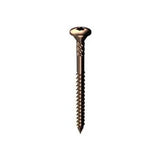 Sharks Tooth Deck Screw Bronze Raised Head - Bremick 10g 75mm 100pk