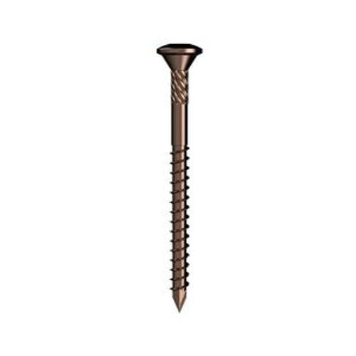 Sharks Tooth Deck Screw Bronze Raised Head - Bremick 10g 75mm 100pk