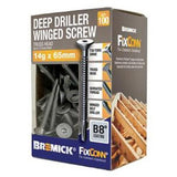 FixConn 14g x 65mm Winged Deep Truss Head Self Drilling Metal Screw B8 Coated