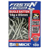 Fasten Strong Bugle Batten Screw Stainless Steel 304 T40 - Bremick 14g 85mm