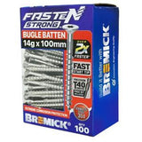 Fasten Strong Bugle Batten Screw Stainless Steel 304 T40 - Bremick 14g 100mm