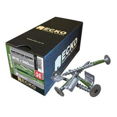 T-REX17 Construction Screw Wafer Head M10 - Ecko 360mm T50 XGuard 25 Pack