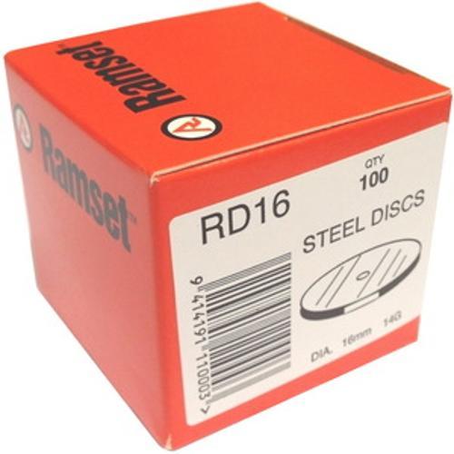 Steel Disc 14G 16mm 100 Box - Ramset