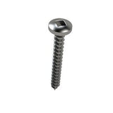 Self Tapping Screw 6gauge 25mm long Pan Head Square Drive T304 grade Stainless
